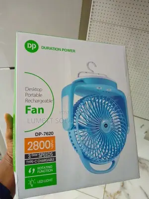 DP Small Portable Rechargeable Table Fan