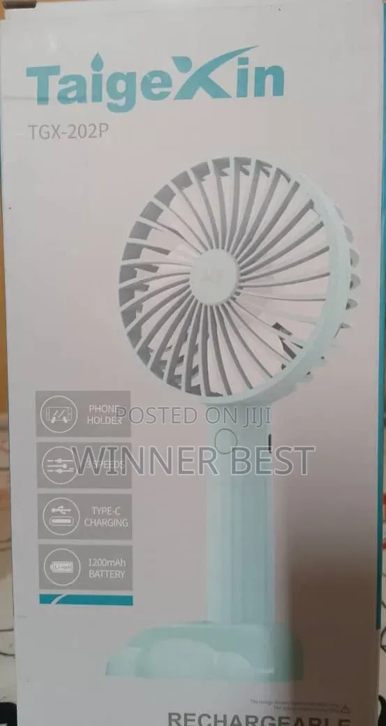 Rechargeable Handheld Table Fan