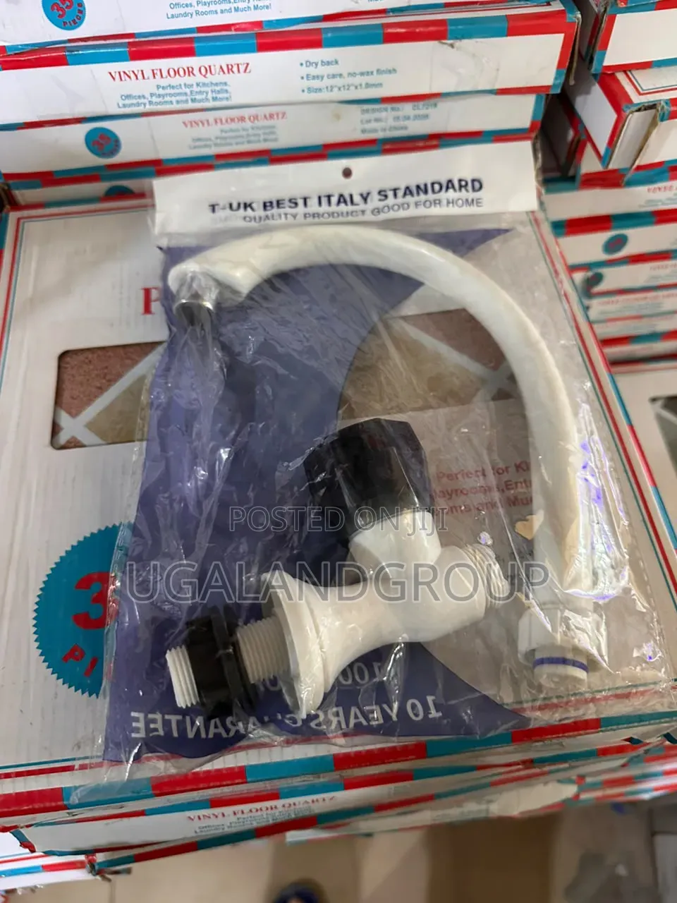 White Plastic Kitchen Tap