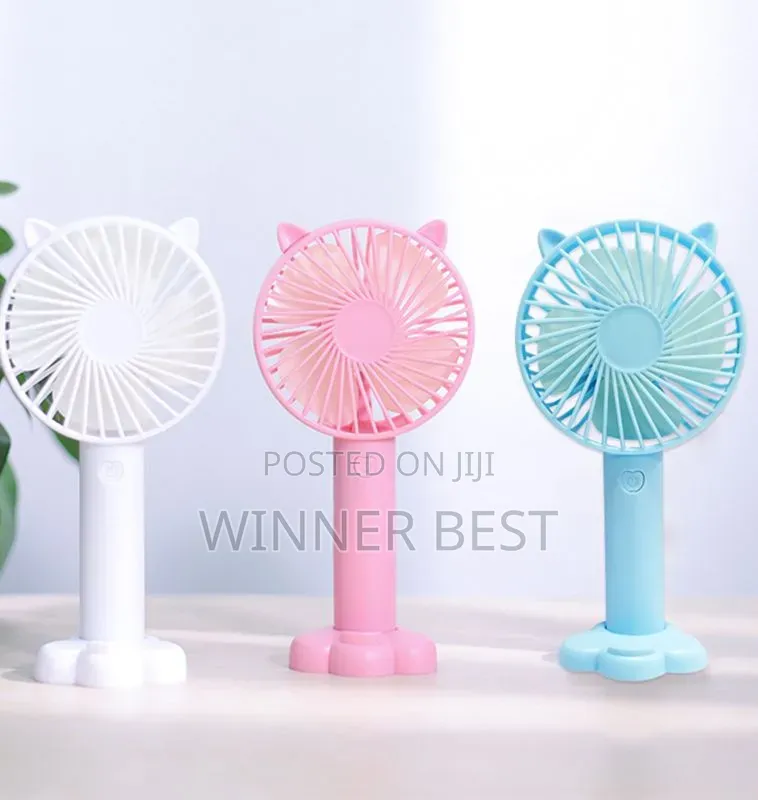 4" Rechargeable Phone Holder Mini Table Fan