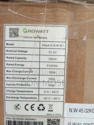5kwh 48v Growatt Solar Lithium Batteries