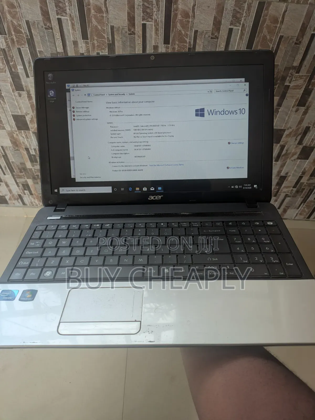 Laptop Packard Bell Dot 4GB Intel Celeron HDD 500GB