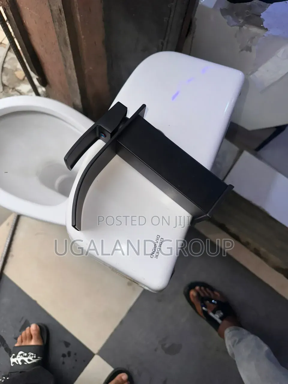 Tall Black Waterfall Basin Tap