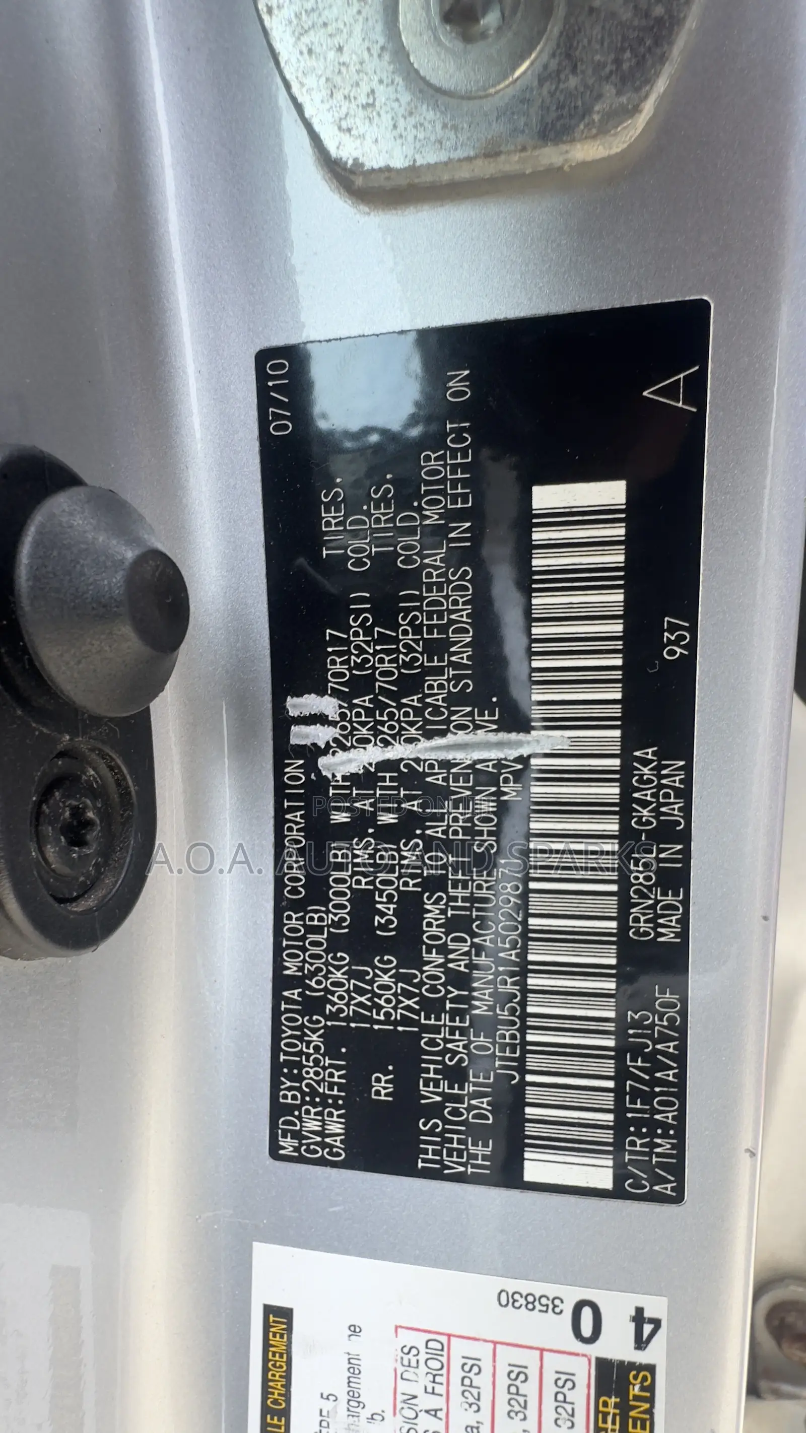 Toyota 4-Runner 2011 Silver