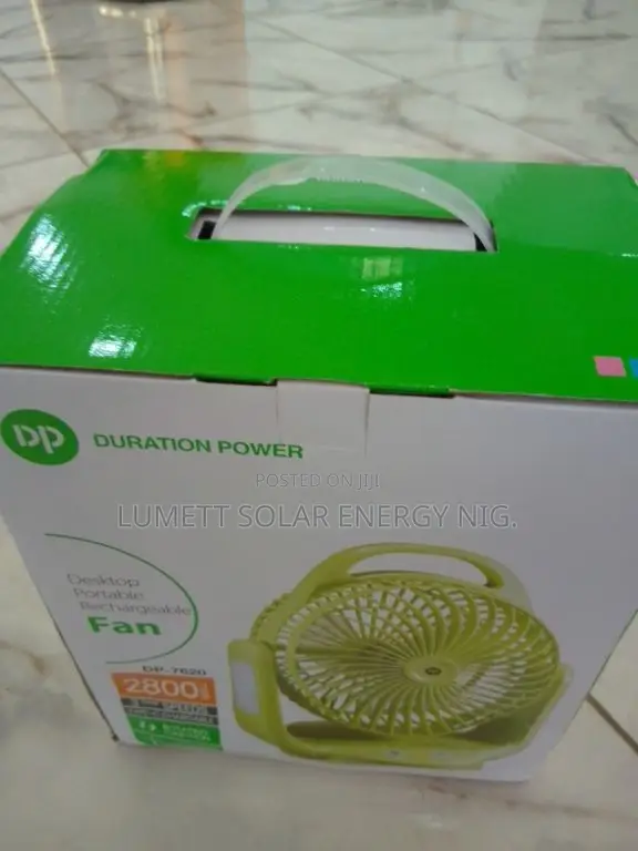 DP Desktop Portable Rechargeable Fan