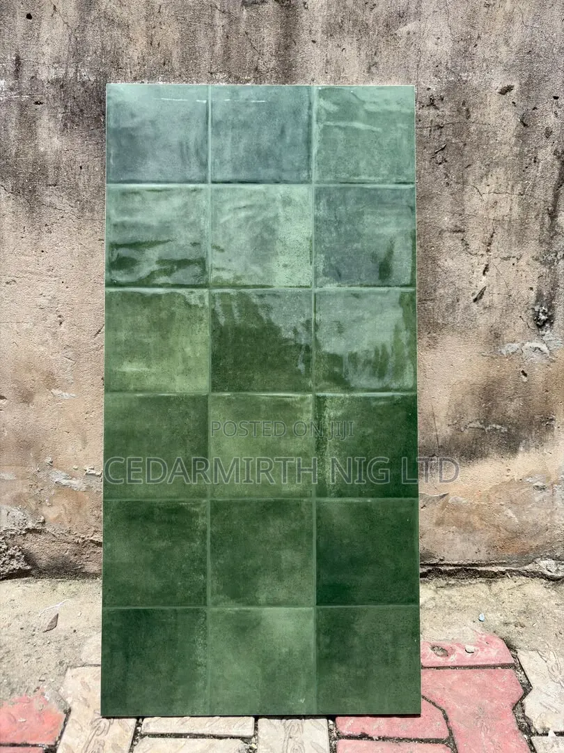 Green Color Wall Tiles in Various Shapes Sizes .