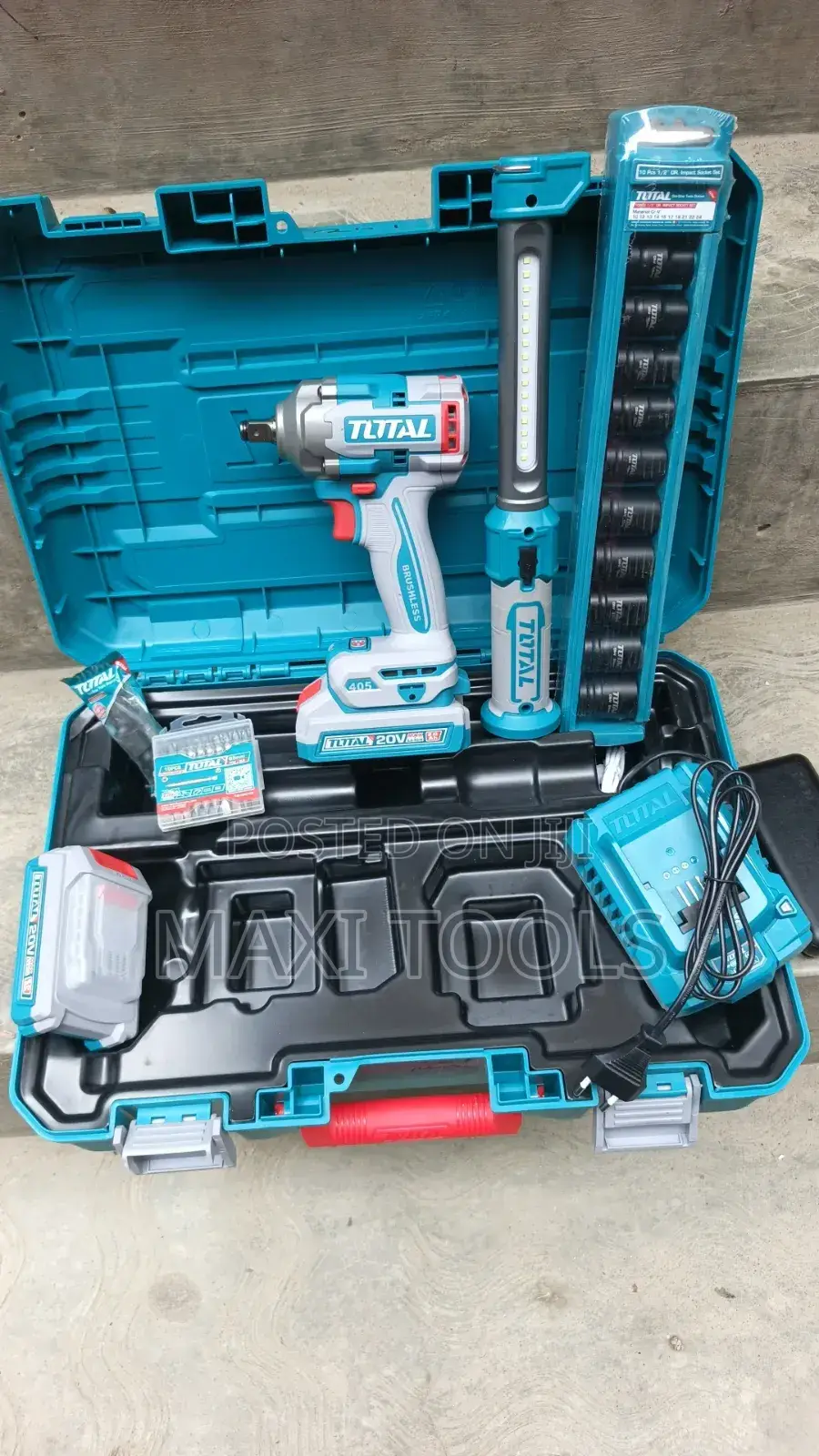 TOTAL Tools 20V Cordless 2-Piece Combo Kit (Model TOSLI23056)