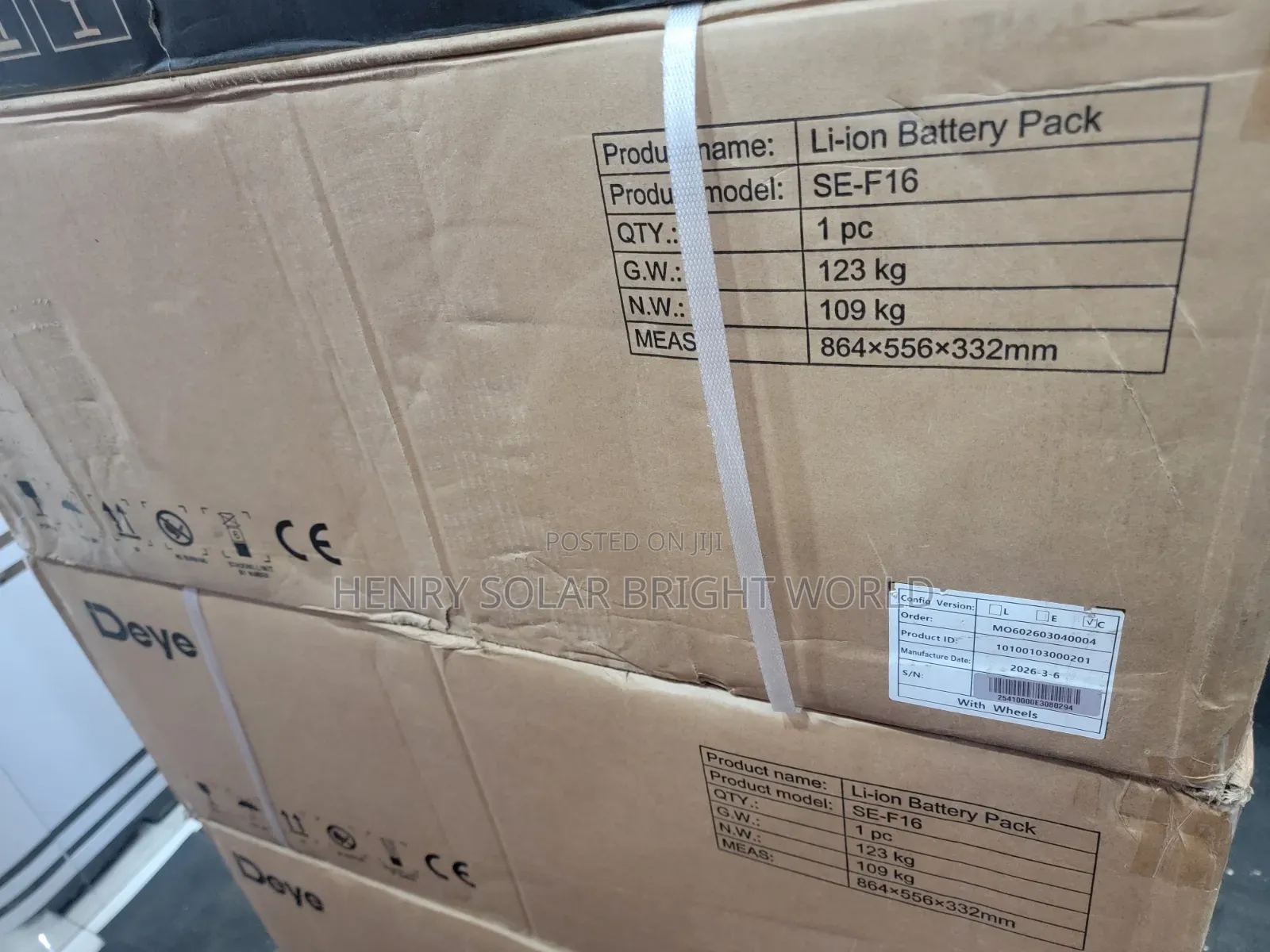 Deye 16kwh Lithium
