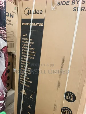 Side by Side Inverter Midea Refrigerator Set, 500L.