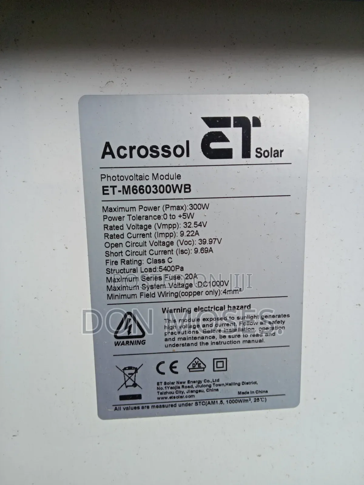 300w Solar Panel 60cell