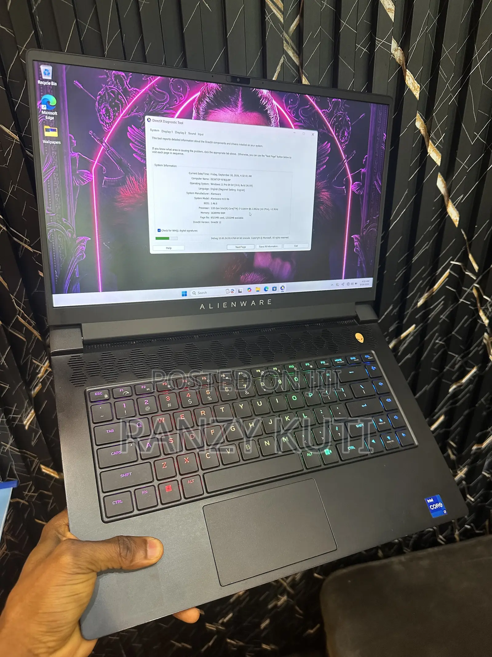 Laptop Alienware M15 R6 16GB Intel Core i7 SSD 512GB