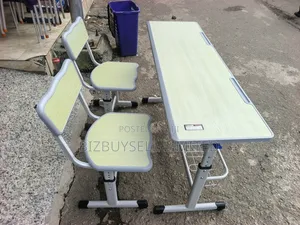 2 in 1 Students Table and Chair, Adjustable Desk