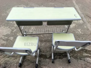 2 in 1 Students Table and Chair, Adjustable Desk