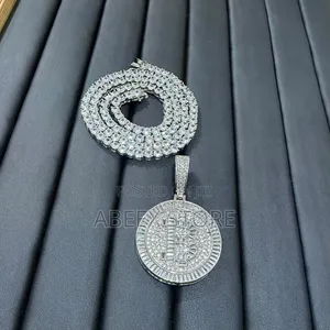 Zirconia Tennis Chain and Pendant