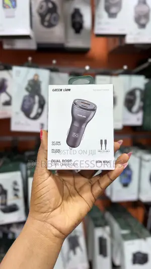 Greenlion Dual Port Car Charger 50w With USB C to C Cable