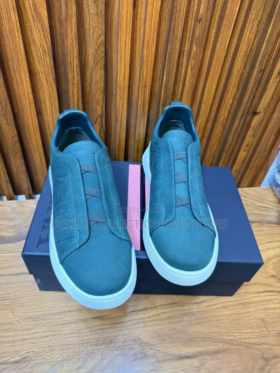 *Original Zegna Triple Stitch Sneakers*