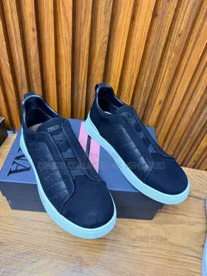 *Original Zegna Triple Stitch Sneakers*