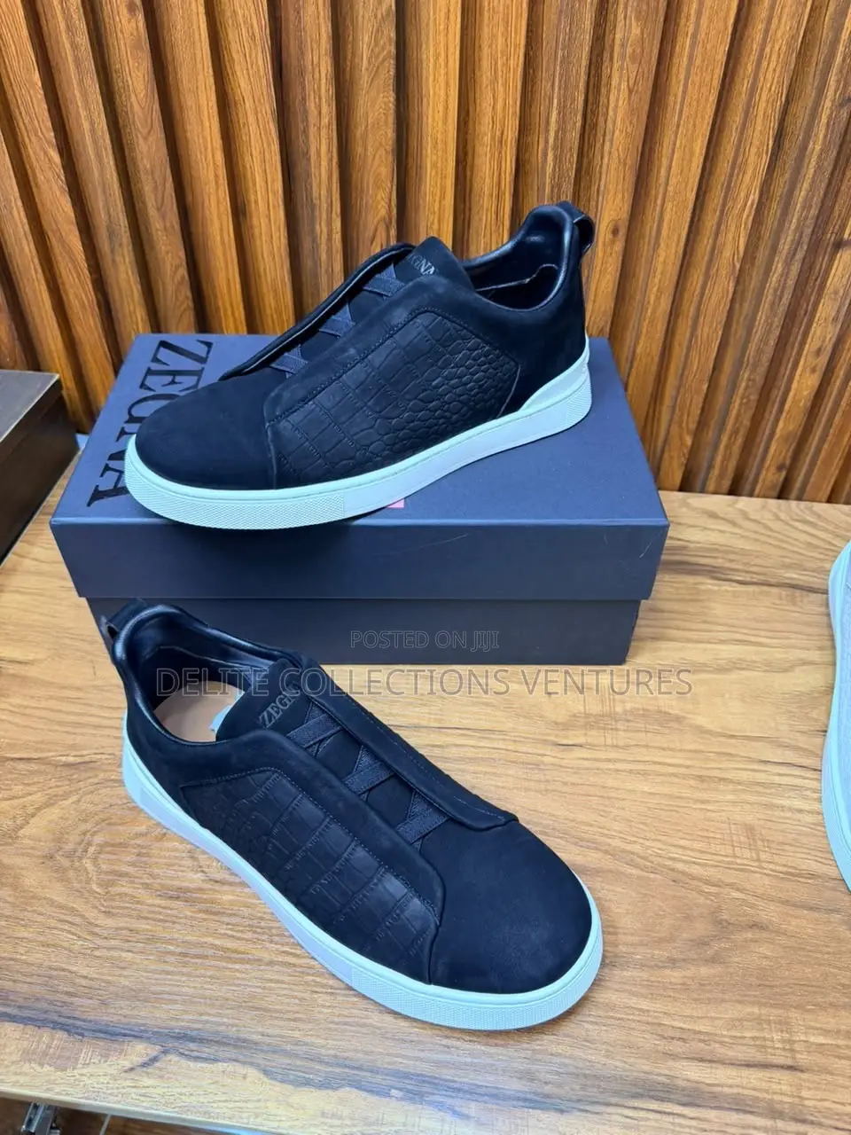 *Original Zegna Triple Stitch Sneakers*