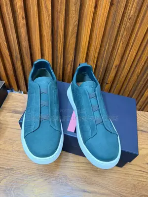 *Original Zegna Triple Stitch Sneakers*