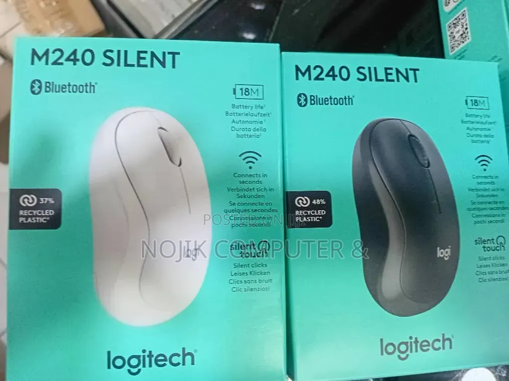 Logitech M240 Bluetooth Mouse - GRAPHITE/OFF WHITE - SLIENT
