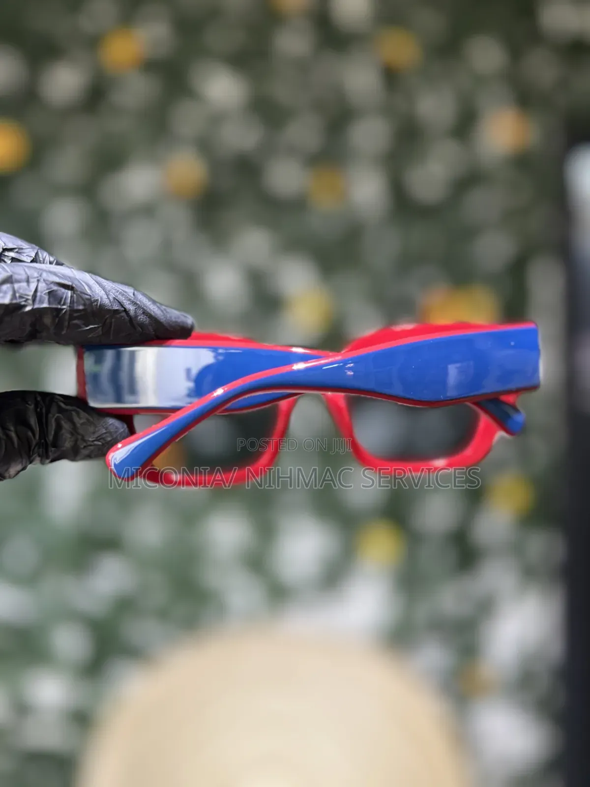 Blue-Red Two Tone Eyeglasses