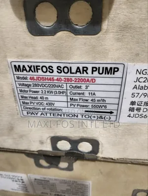 4/6 Maxifos Solar Pump