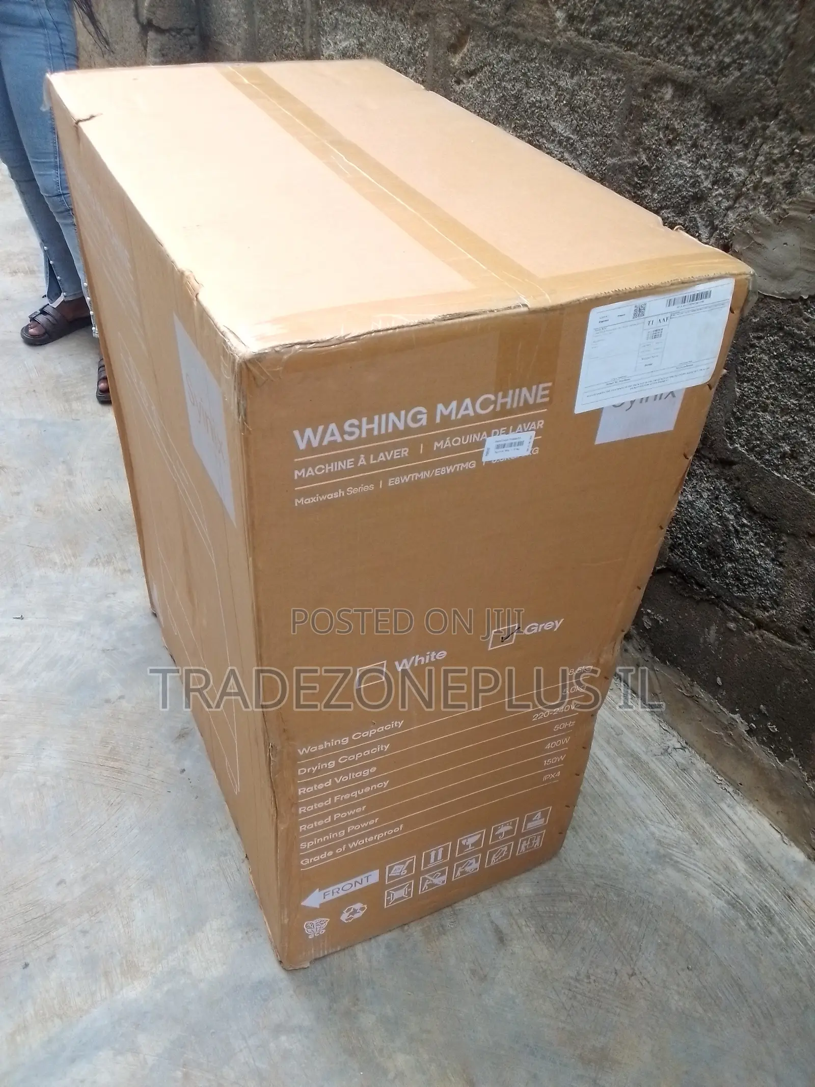 Synix 8kg Twin Tub Washer With Spin Dryer