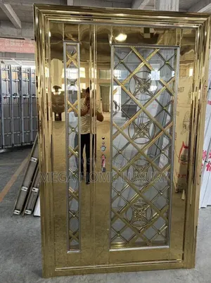 Royal Gold Lattice Security Door