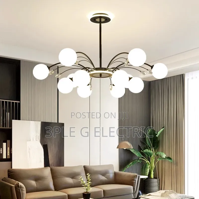 Black and Gold Body Chanderlier Light