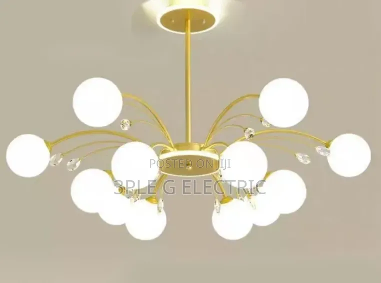 Black and Gold Body Chanderlier Light
