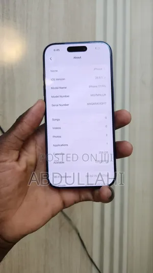 New Apple iPhone 17 Pro 256 GB Blue