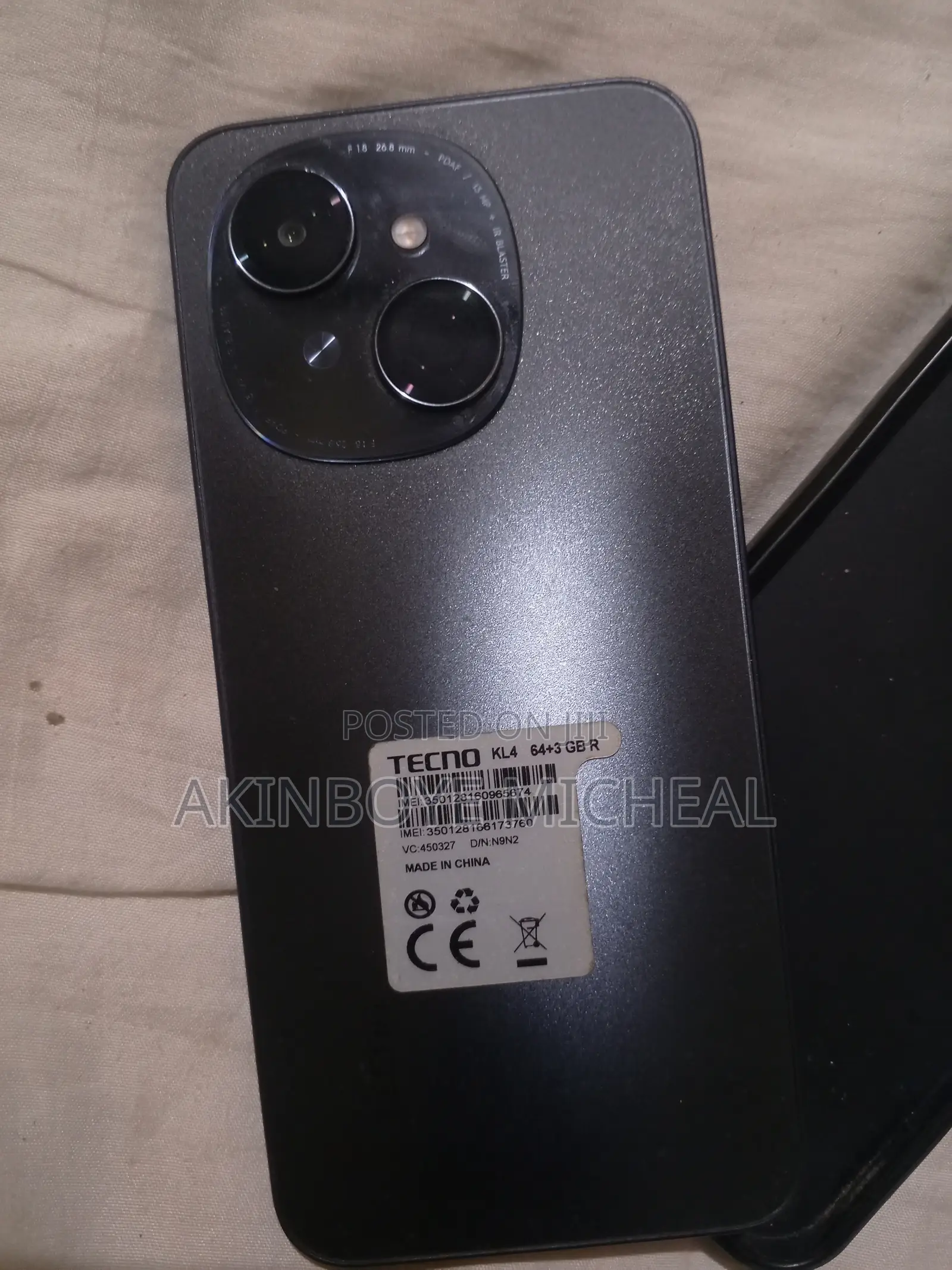 Tecno Pop 9 64 GB Black