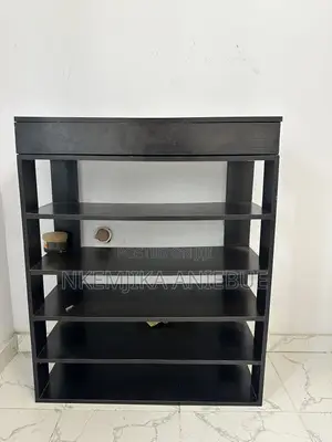 Wooden Shoe Rack With Drawer