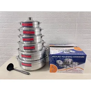 6pcs Set Polishing Cookware / Tornado Aluminium Cookware Set.