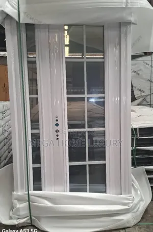 White French Grid Glass Door
