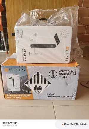All in One Solar Generator . For Your Fan TV and Light