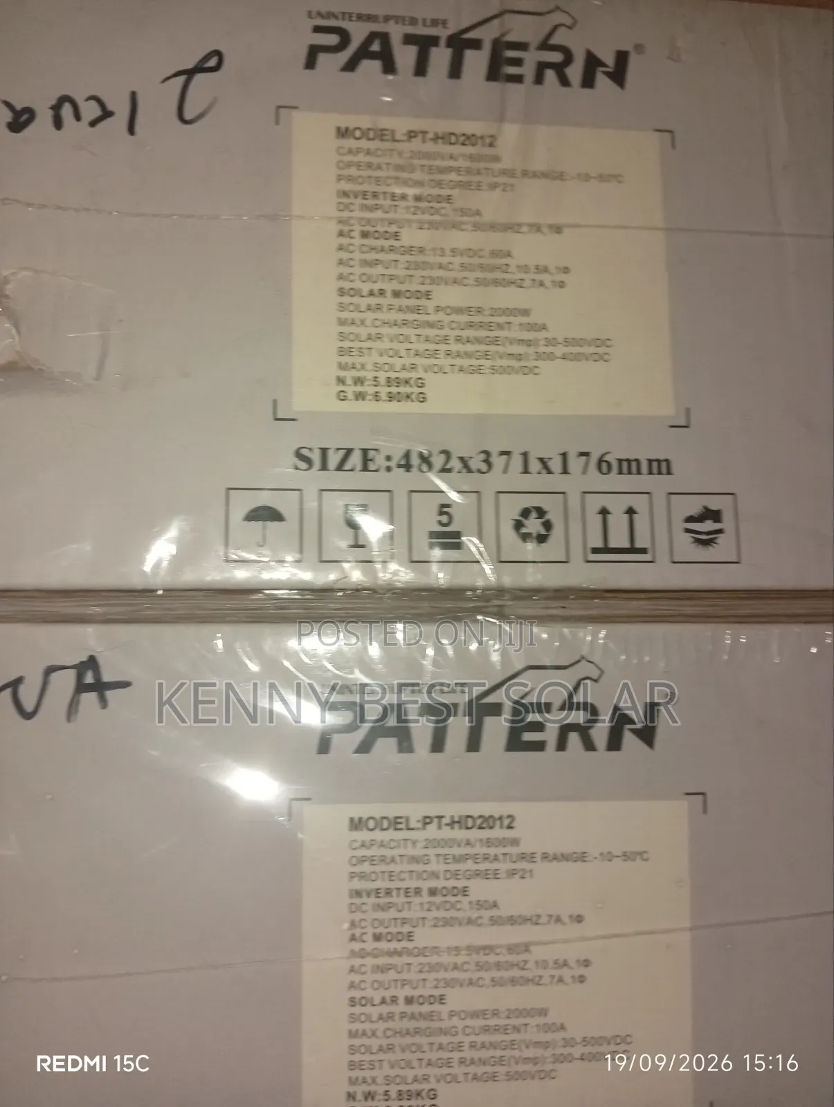 2.5kwh 24volts Lithium Battery Pattern