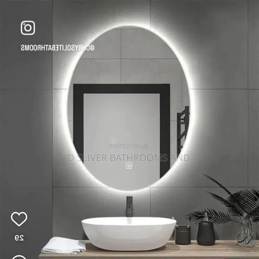 Standard Round LED Smart Wall Mirror With Touch Sensor