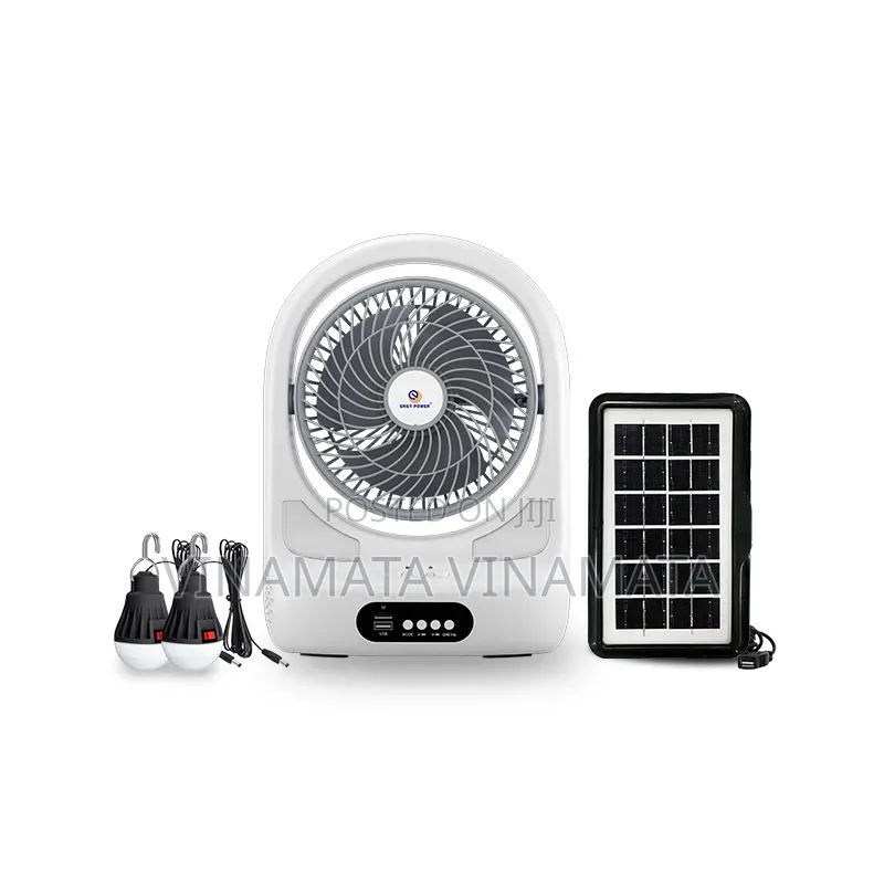 Rechargeable Solar Fan With Speaker