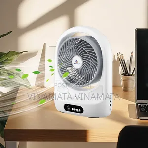 Rechargeable Solar Fan With Speaker