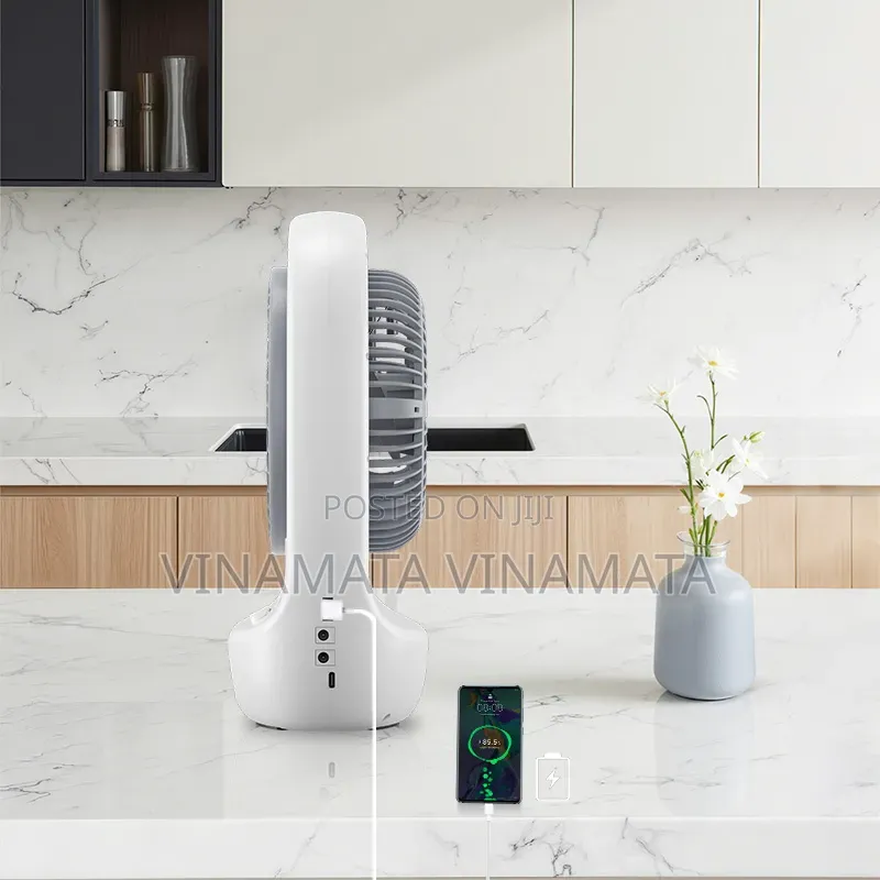 Rechargeable Solar Fan With Speaker