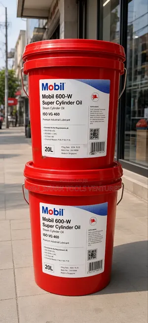 20-Litre Red Pails of Mobil 600-W Super Cylinder Oil (ISO VG 460)