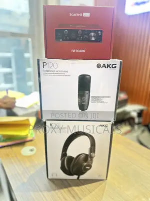 Focusrite Scarlett 2i2, Akg Akg P120 Recording Bundle