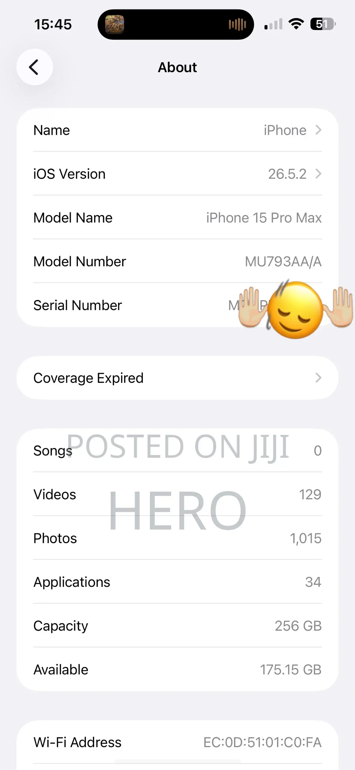 Apple iPhone 15 Pro Max 256 GB Silver
