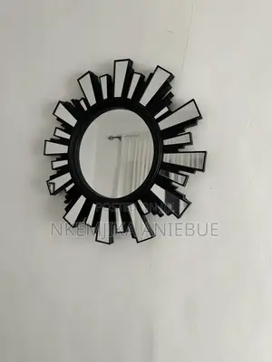 Black Sunburst Wall Mirror