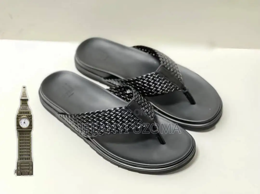 Classic Leather Men Slippers