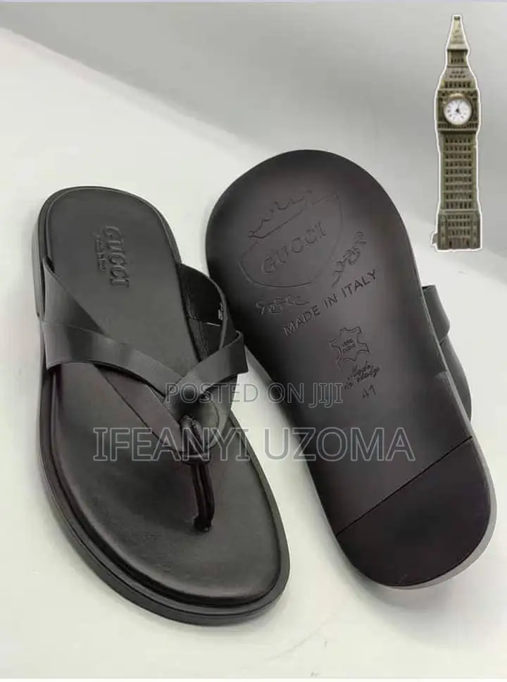 Classic Leather Men Slippers