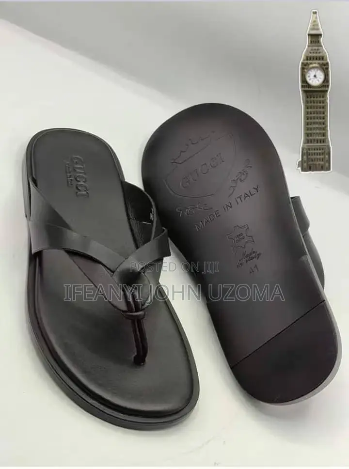 Classic Leather Men Slippers