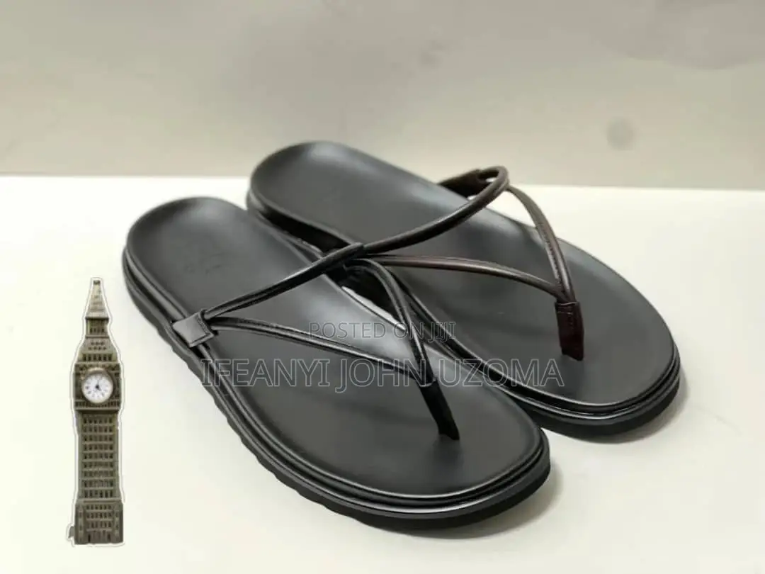 Classic Leather Men Slippers