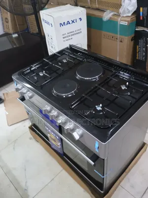 Maxi Standing Gas Cooker 60*90 4 Gas + 2 Electric Burners With Oven